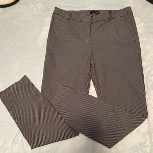 Black and white checkered business pants
